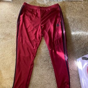Red adidas men’s joggers
